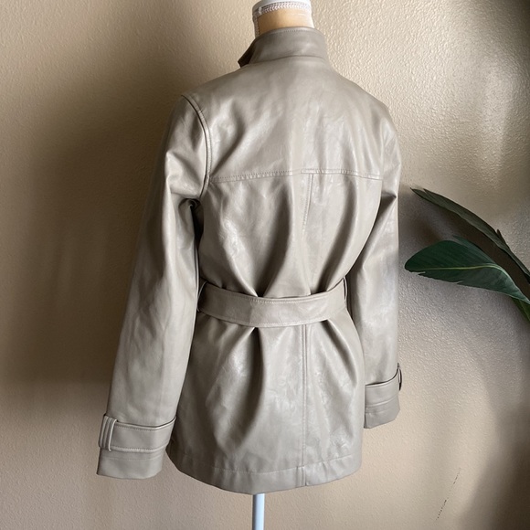 A New Day Anorak Faux Leather Frontier Brown Jacket - Picture 5 of 16